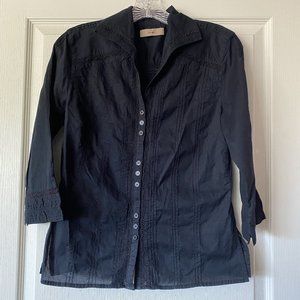 i.e. Blue Cotton Blouse